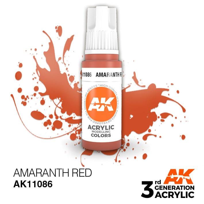 AK Acrylic 3G - Amaranth Red ( AK11086 )