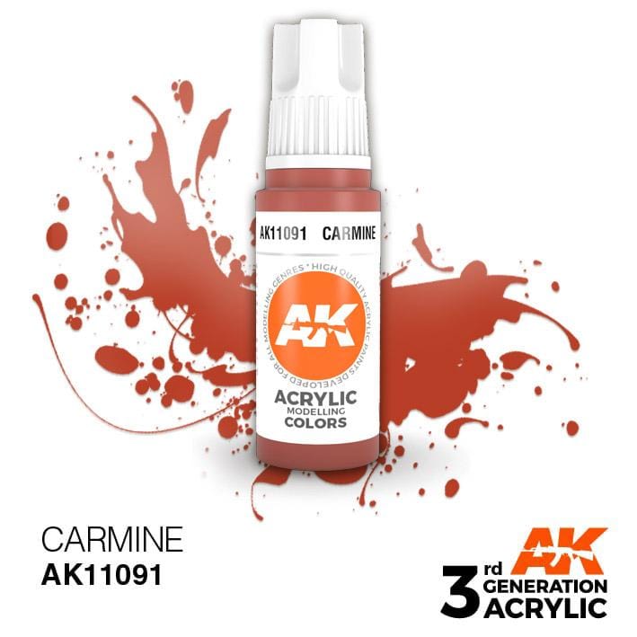 AK Acrylic 3G - Carmine ( AK11091 )
