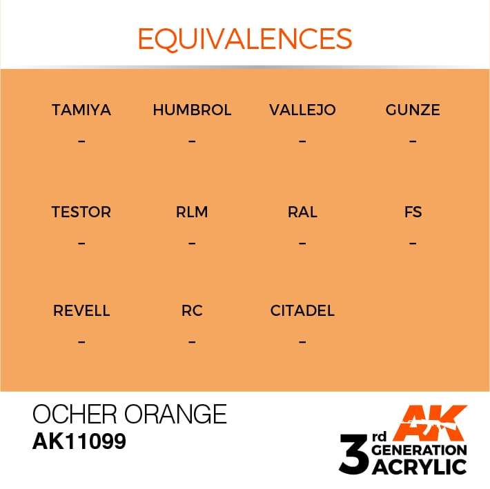 AK Acrylic 3G - Ocher Orange ( AK11099 )