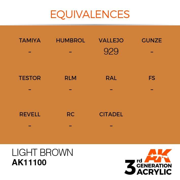 AK Acrylic 3G - Light Brown ( AK11100 )