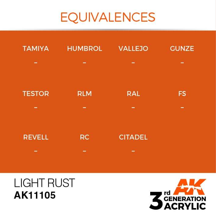 AK Acrylic 3G - Light Rust ( AK11105 )
