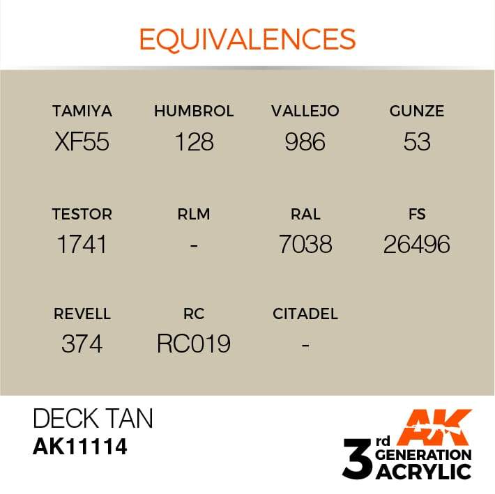 AK Acrylic 3G - Deck Tan ( AK11114 )