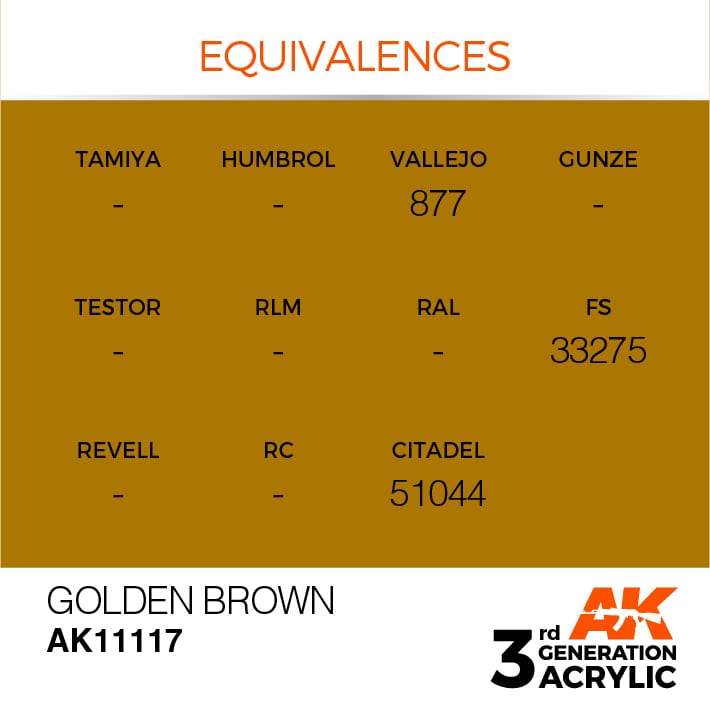 AK Acrylic 3G - Golden Brown ( AK11117 )