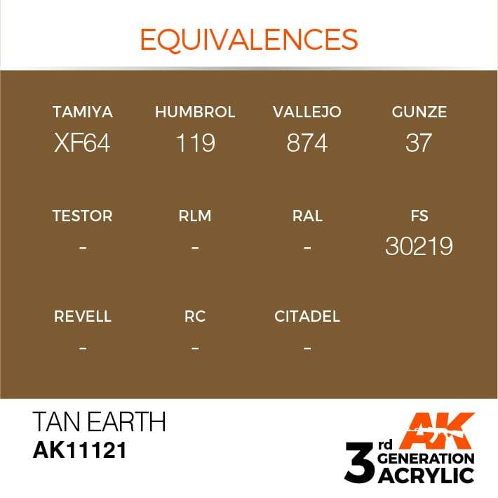 AK Acrylic 3G - Tan Earth ( AK11121 )