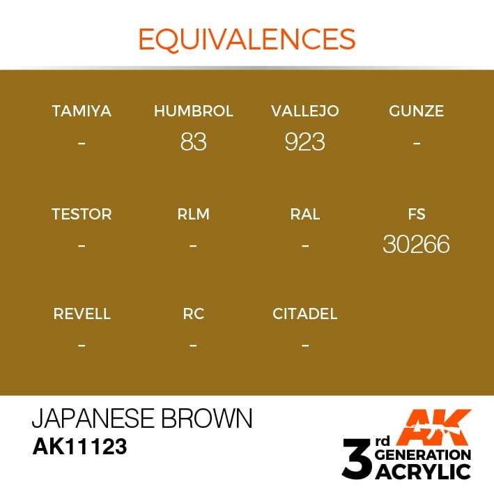 AK Acrylic 3G - Japanese Brown ( AK11123 )