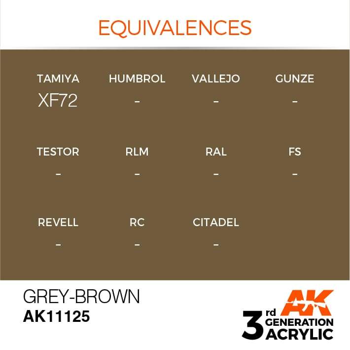 AK Acrylic 3G - Grey Brown ( AK11125 )