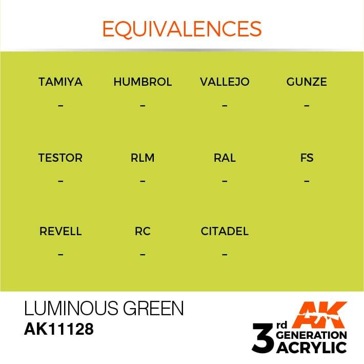 AK Acrylic 3G - Luminous Green ( AK11128 )