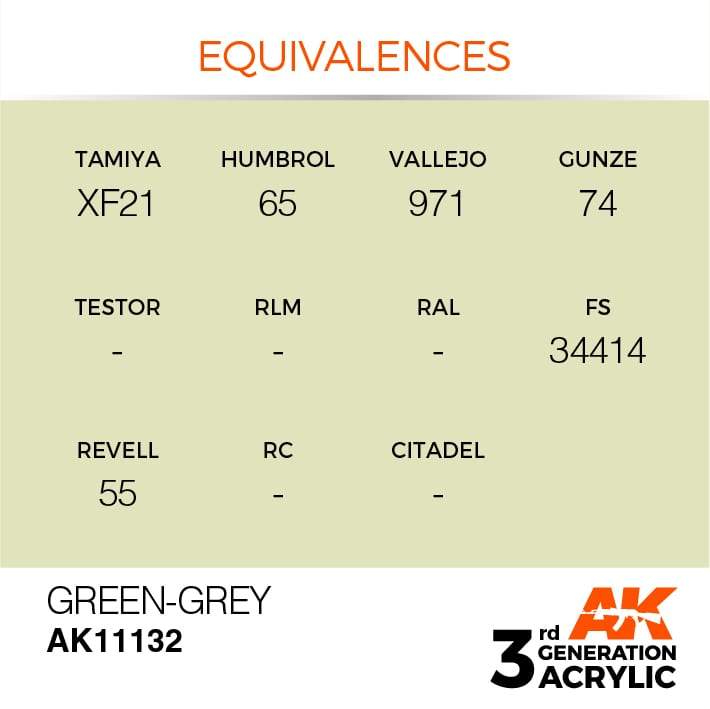 AK Acrylic 3G - Green-Grey ( AK11132 )
