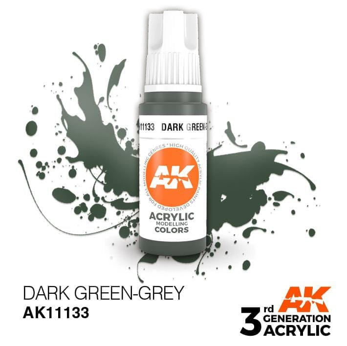 AK Acrylic 3G - Dark Green-Grey ( AK11133 )