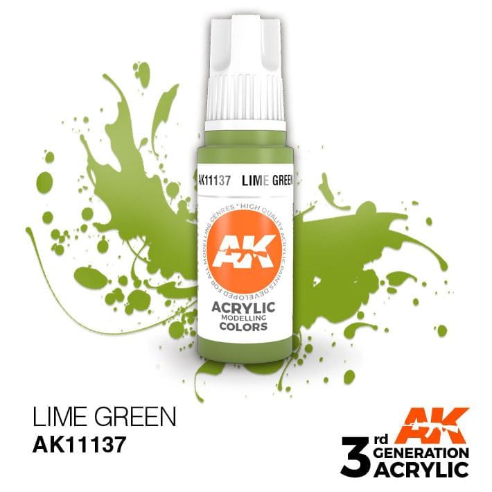 AK Acrylic 3G - Lime Green ( AK11137 )