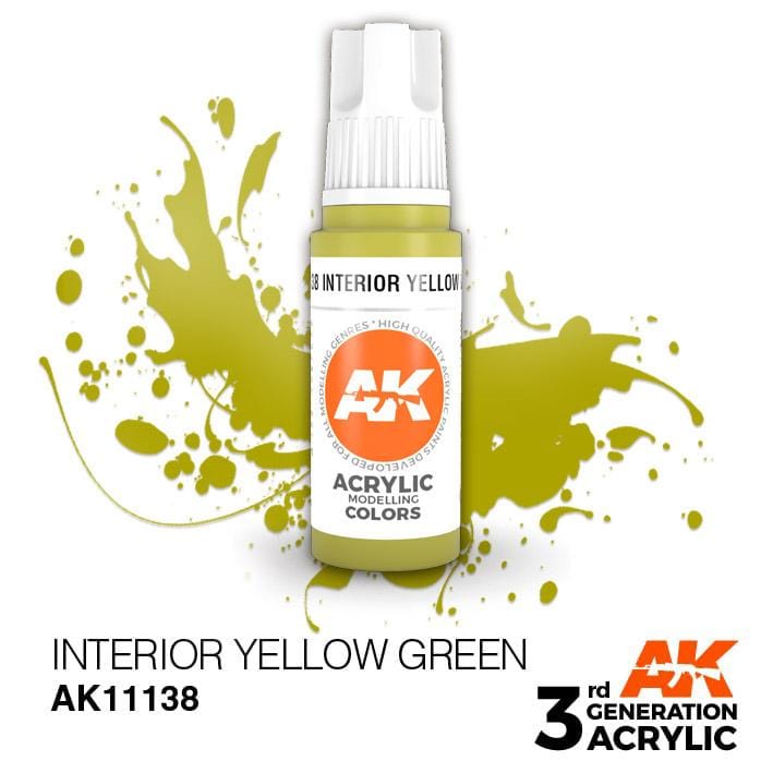 AK Acrylic 3G - Interior Yellow Green ( AK11138 )