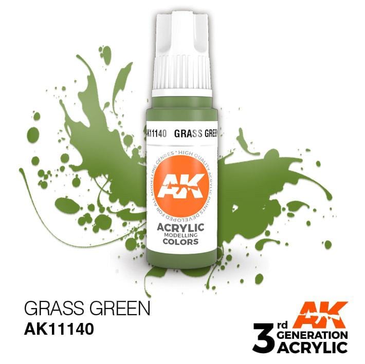 AK Acrylic 3G - Grass Green ( AK11140 )