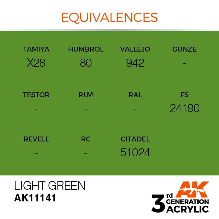 AK Acrylic 3G - Light Green ( AK11141 )