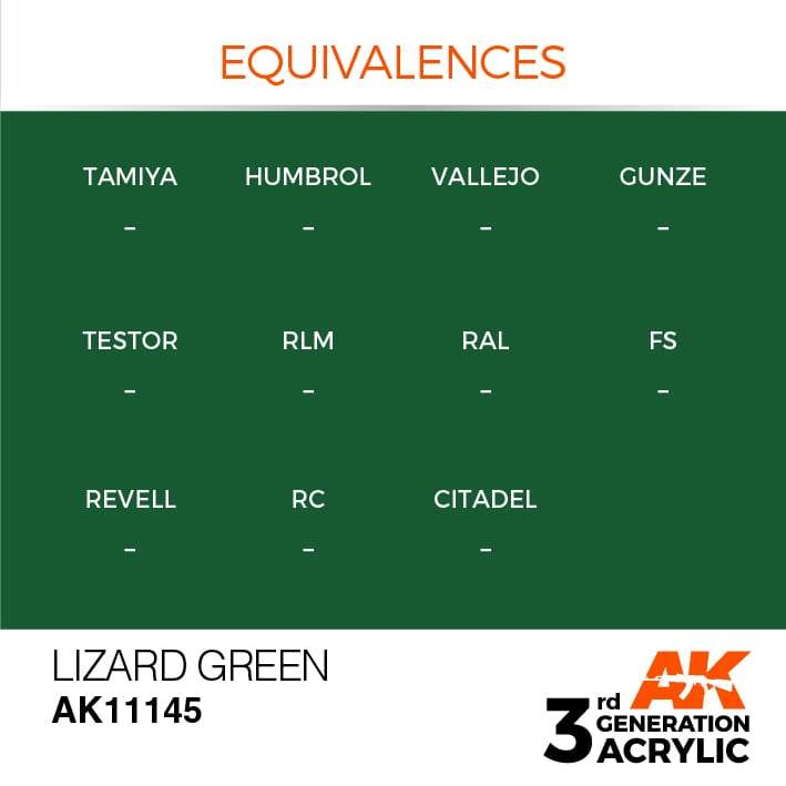 AK Acrylic 3G - Lizard Green ( AK11145 )
