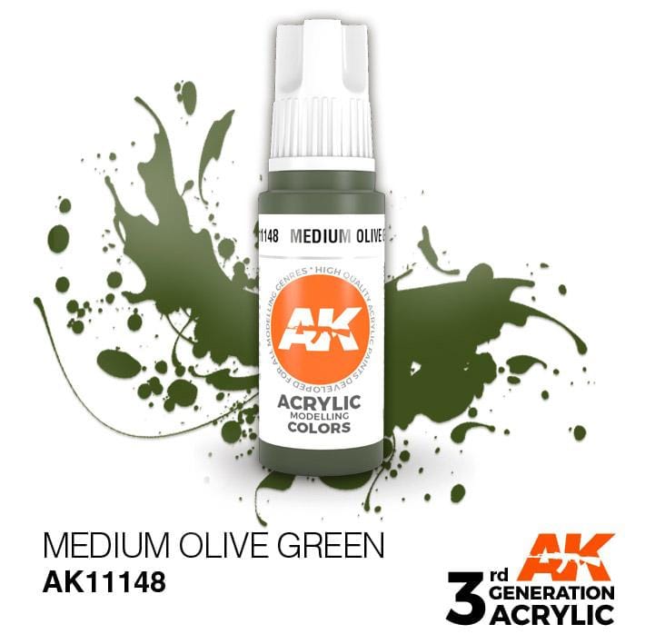 AK Acrylic 3G - Medium Olive Green ( AK11148 )