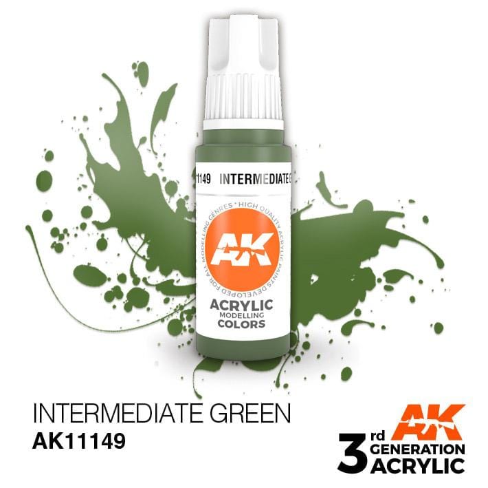 AK Acrylic 3G - Intermediate Green ( AK11149 )