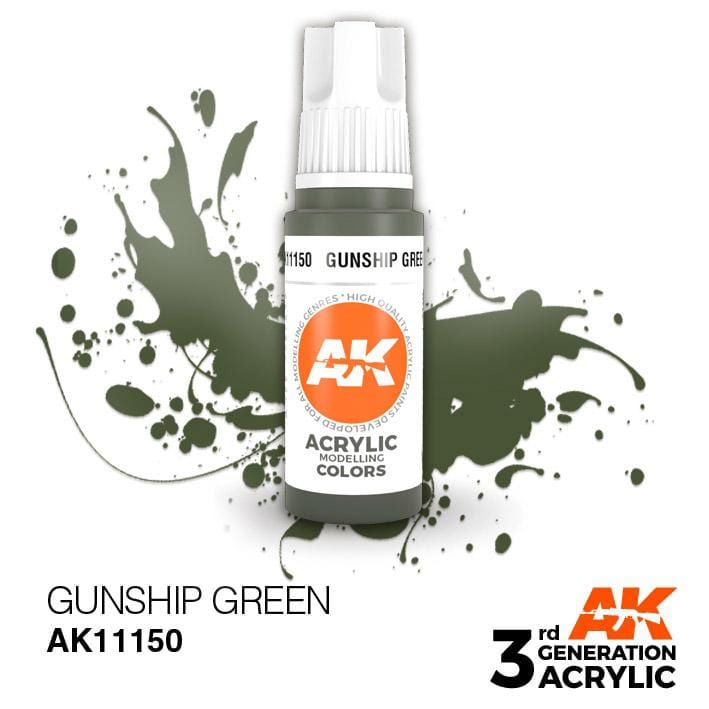 AK Acrylic 3G - Gunship Green ( AK11150 )