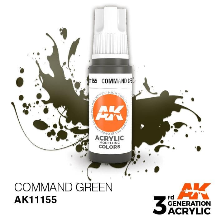 AK Acrylic 3G - Command Green ( AK11155 )
