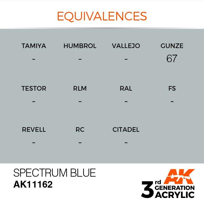 AK Acrylic 3G - Spectrum Blue ( AK11162 )