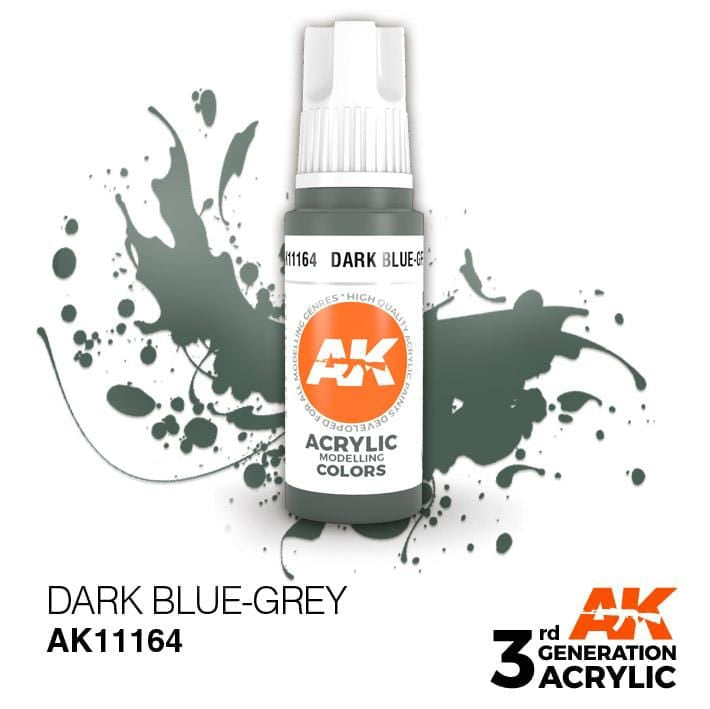 AK Acrylic 3G - Dark Blue-Grey ( AK11164 )