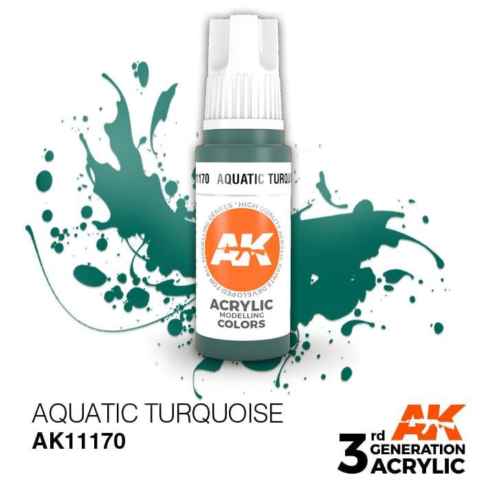 AK Acrylic 3G - Aquatic Turquoise ( AK11170 )