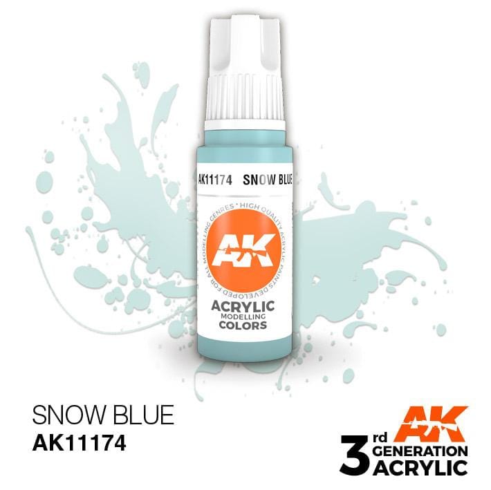 AK Acrylic 3G - Snow Blue ( AK11174 )