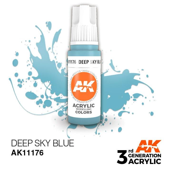 AK Acrylic 3G - Deep Sky Blue ( AK11176 )