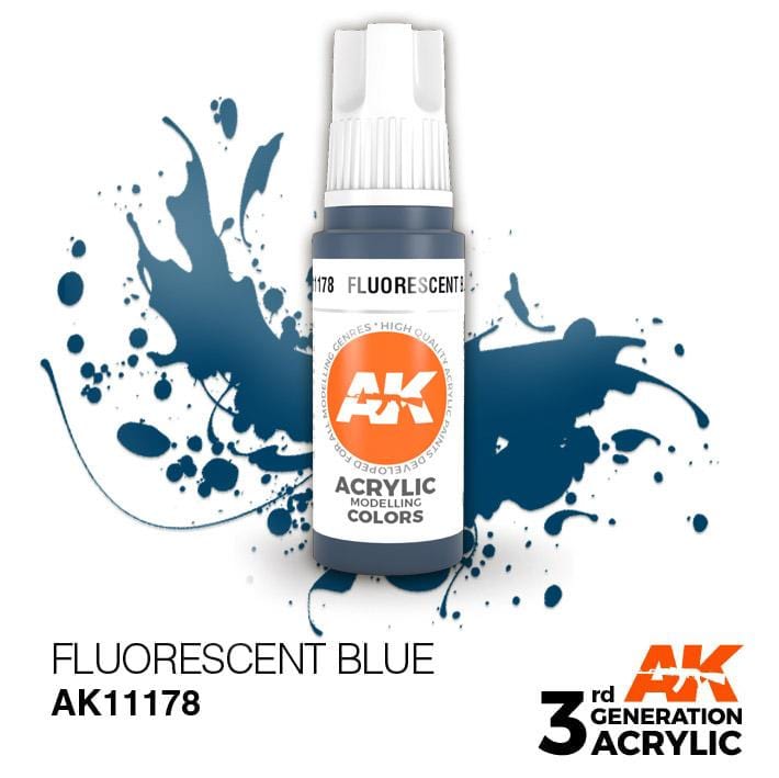 AK Acrylic 3G - Fluorescent Blue ( AK11178 )