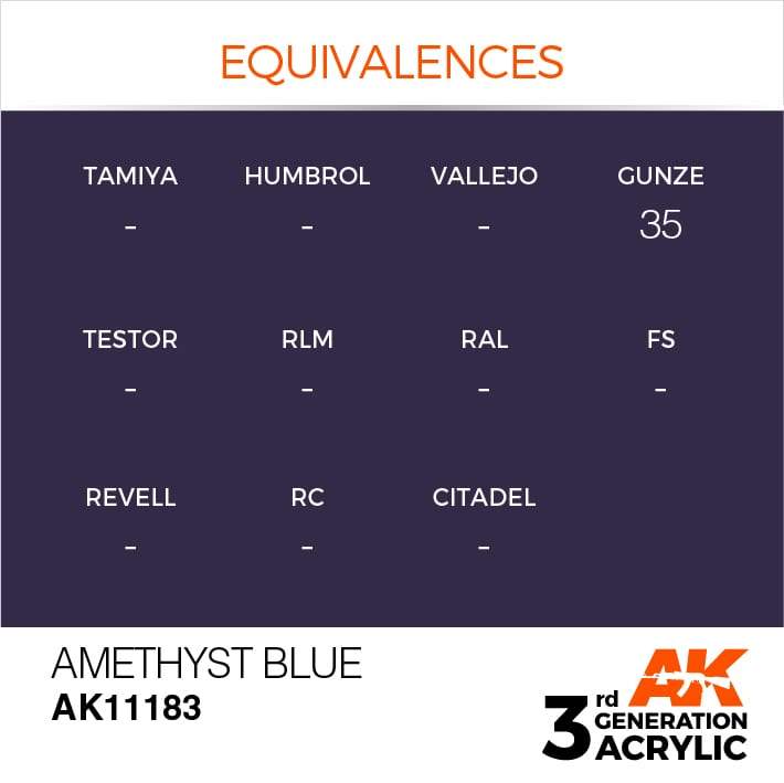 AK Acrylic 3G - Amethyst Blue ( AK11183 )