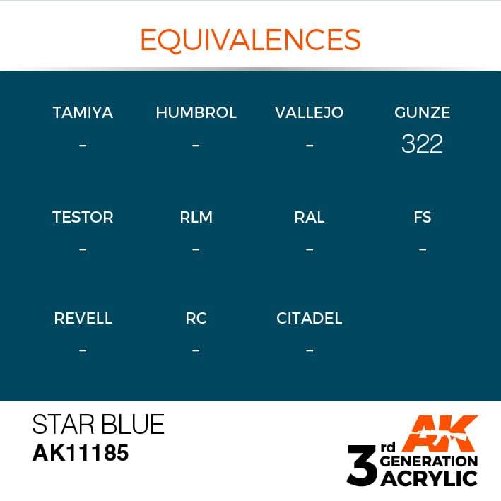 AK Acrylic 3G - Star Blue ( AK11185 )