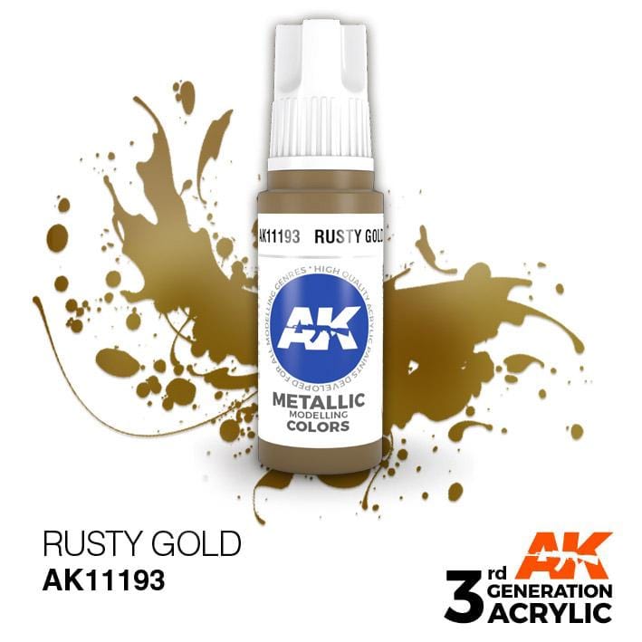 AK Acrylic 3G Metallic - Rusty Gold ( AK11193 )