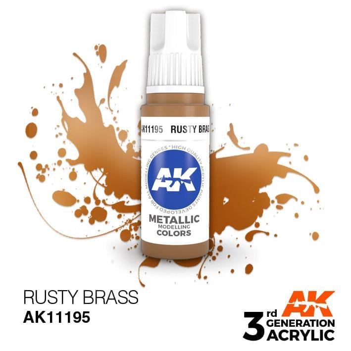 AK Acrylic 3G Metallic - Rusty Brass ( AK11195 )