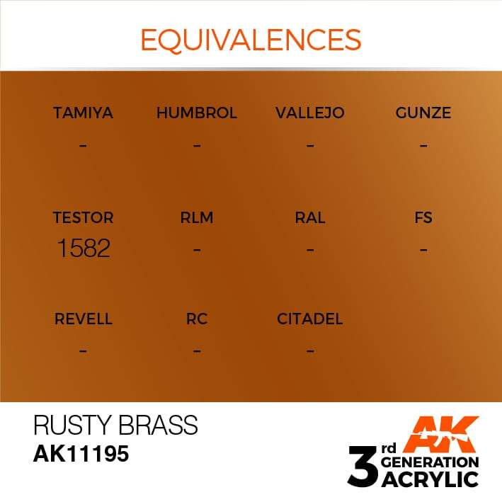 AK Acrylic 3G Metallic - Rusty Brass ( AK11195 )