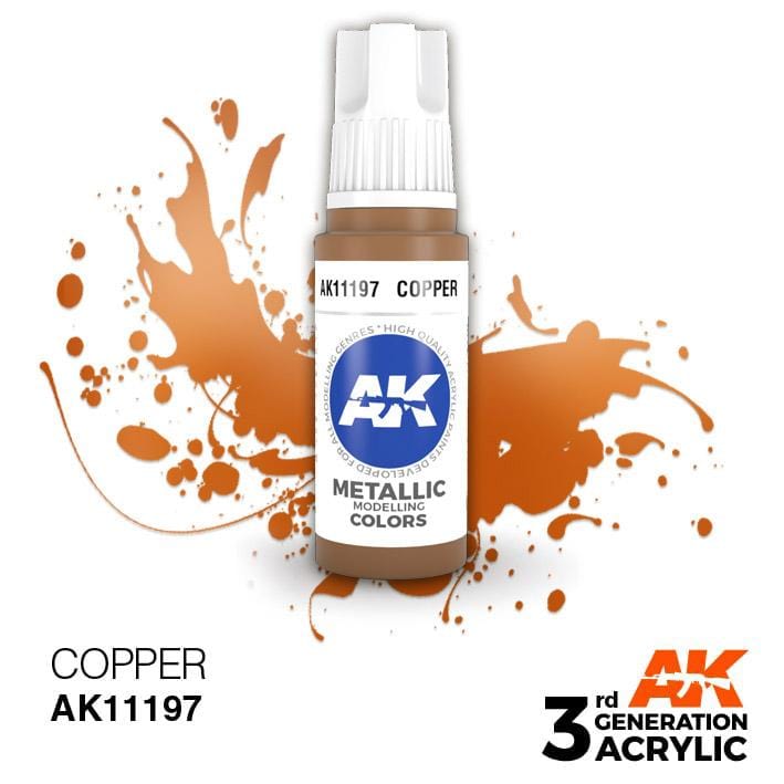 AK Acrylic 3G Metallic - Copper ( AK11197 )