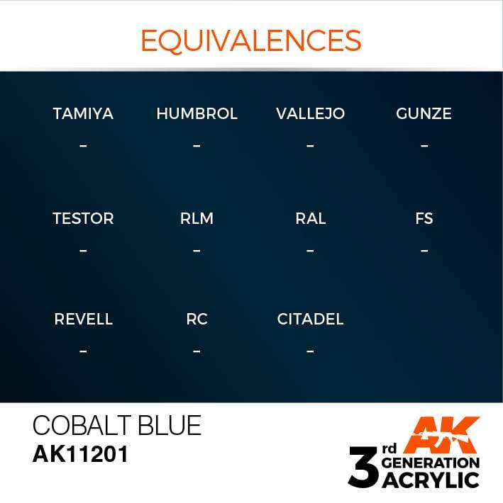 AK Acrylic 3G Metallic - Cobalt Blue ( AK11201 )