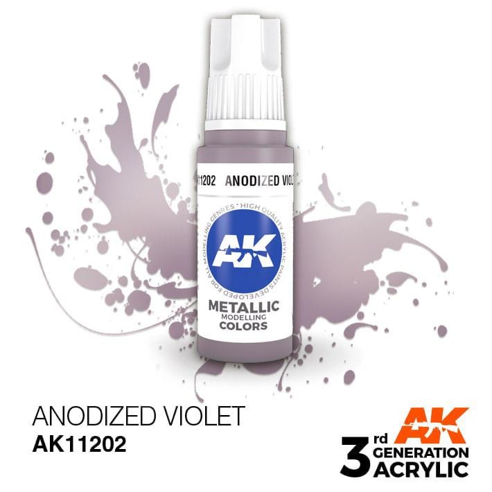 AK Acrylic 3G Metallic - Anodized Violet ( AK11202 )