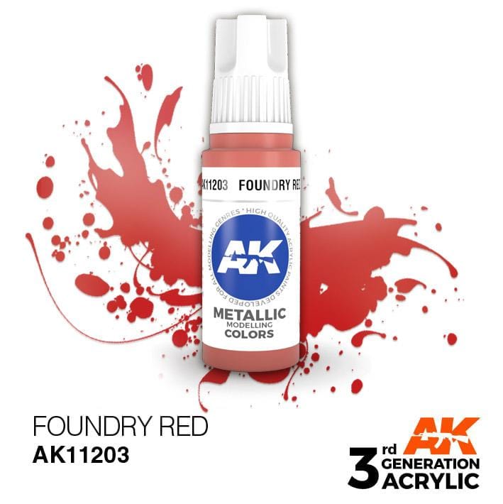 AK Acrylic 3G Metallic - Foundry Red ( AK11203 )