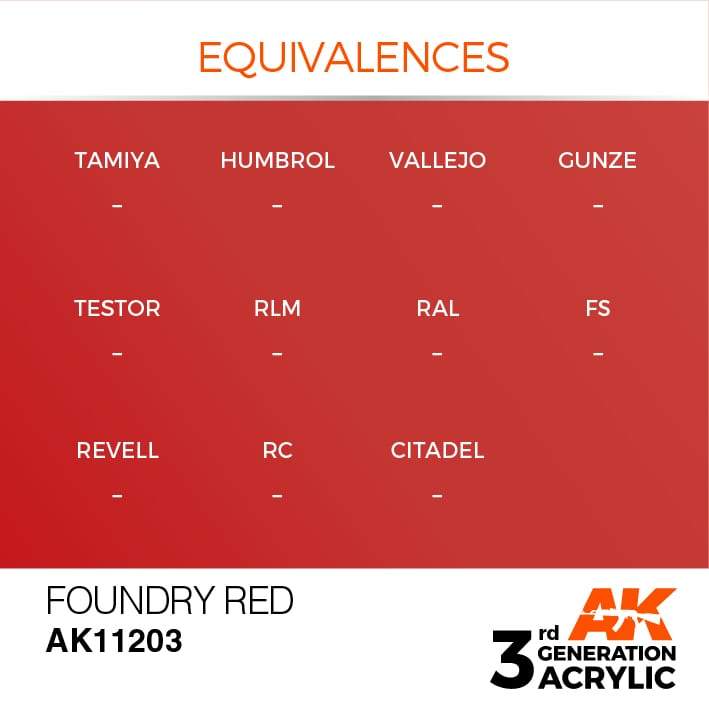 AK Acrylic 3G Metallic - Foundry Red ( AK11203 )