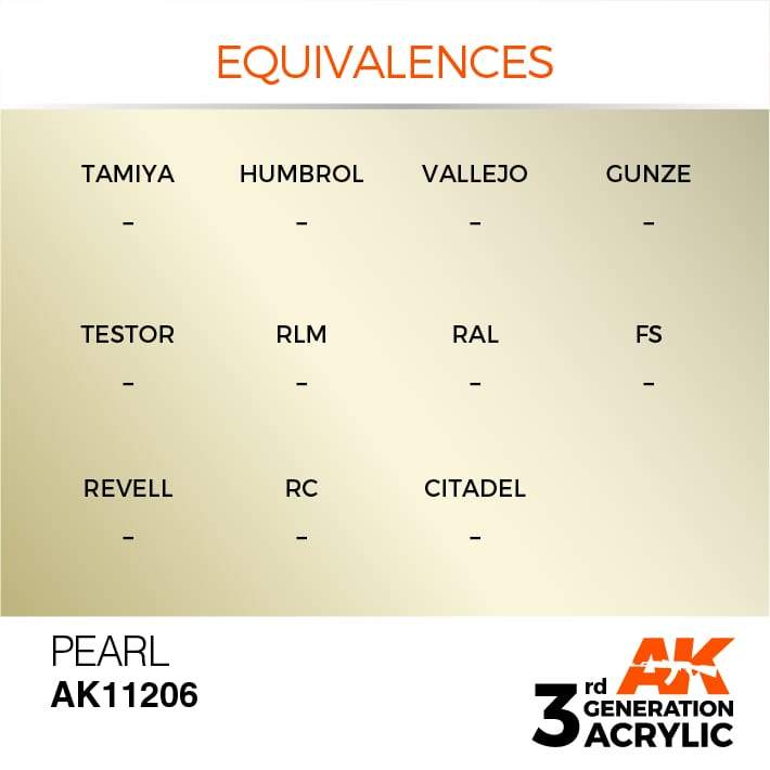 AK Acrylic 3G Metallic - Pearl ( AK11206 )