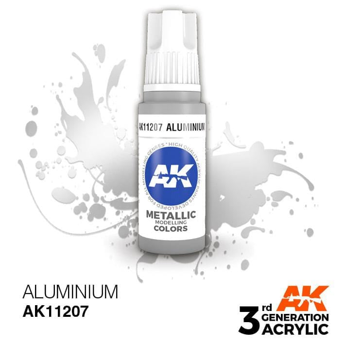 AK Acrylic 3G Metallic - Aluminium ( AK11207 )
