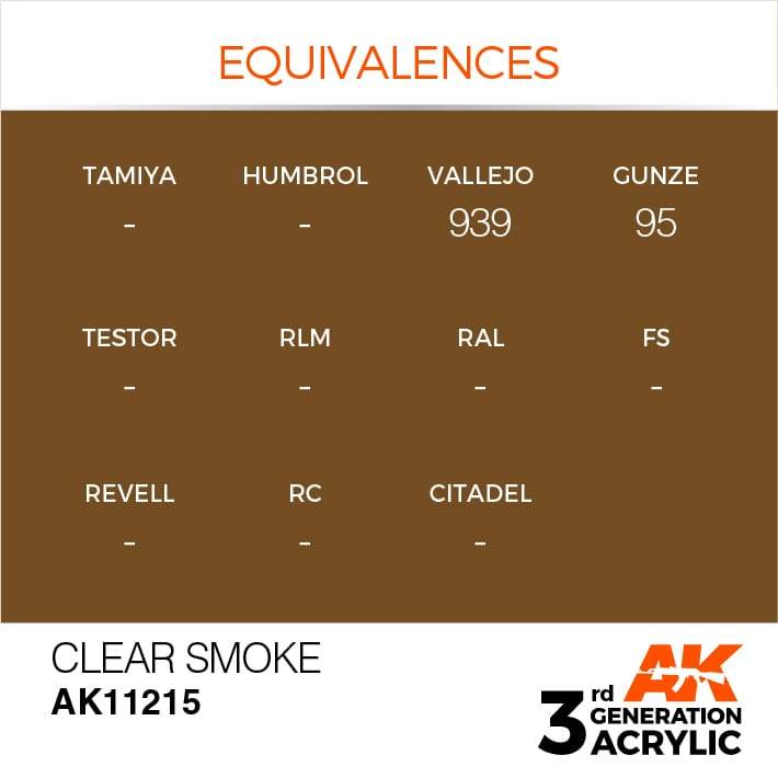 AK Acrylic 3G - Clear Smoke ( AK11215 )