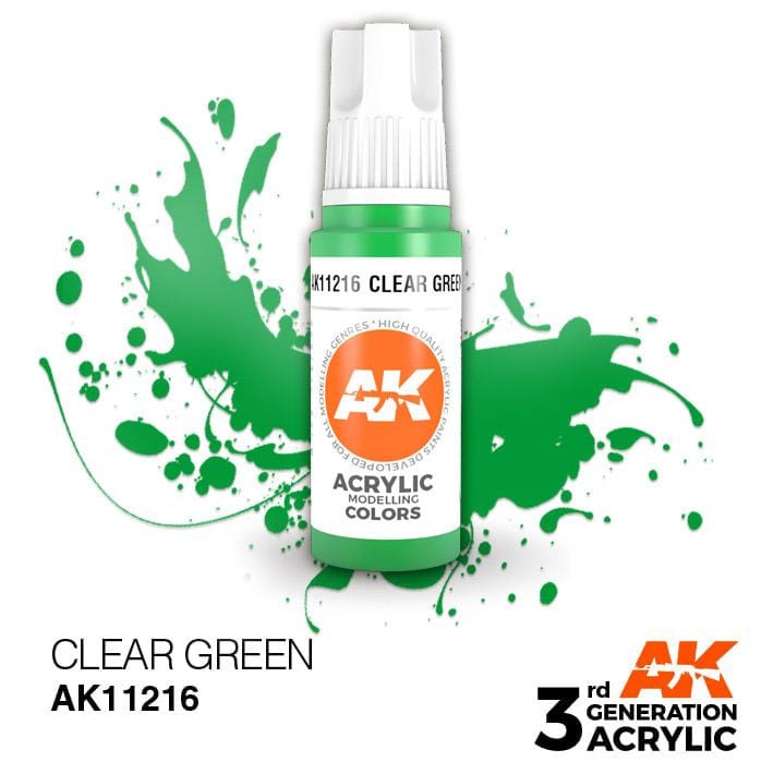 AK Acrylic 3G - Clear Green ( AK11216 )