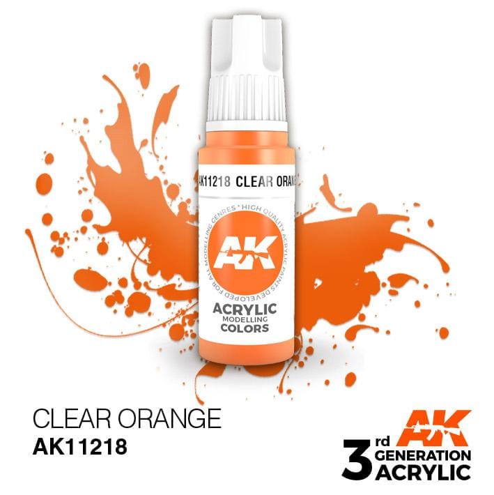 AK Acrylic 3G - Clear Orange ( AK11218 )