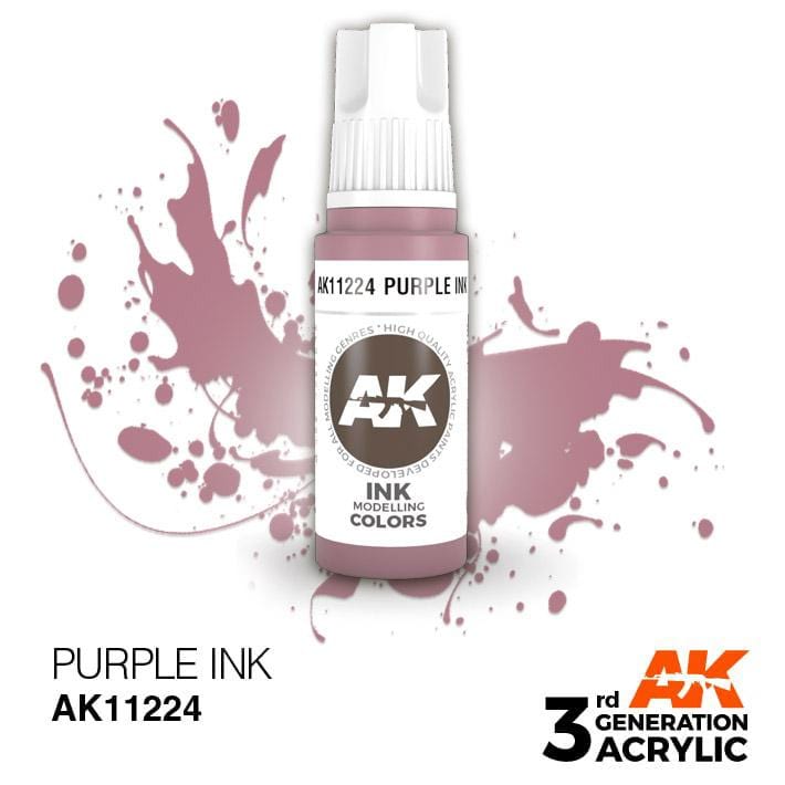 AK Acrylic 3G Ink - Purple ( AK11224 )