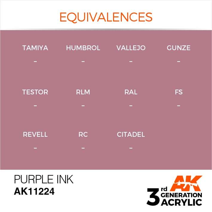 AK Acrylic 3G Ink - Purple ( AK11224 )