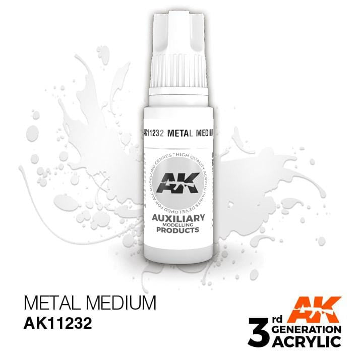 AK Acrylic 3G Auxiliary - Metal Medium ( AK11232 )