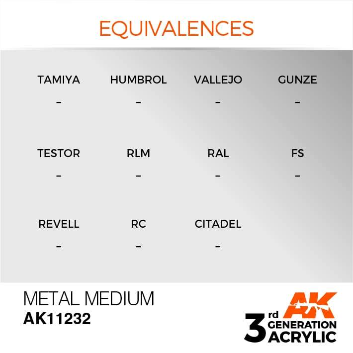 AK Acrylic 3G Auxiliary - Metal Medium ( AK11232 )