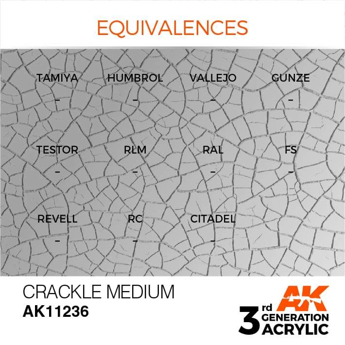 AK Acrylic 3G Auxiliary - Crackle Medium ( AK11236 )