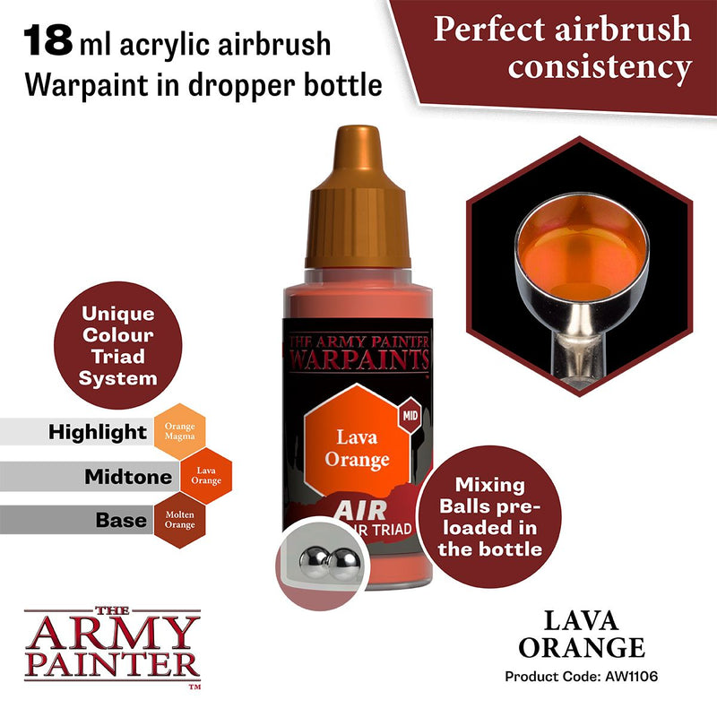 Warpaints Air: Lava Orange ( AW1106 )