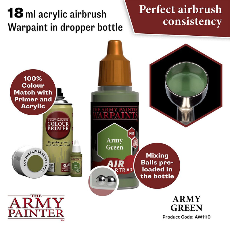 Warpaints Air: Army Green ( AW1110 )